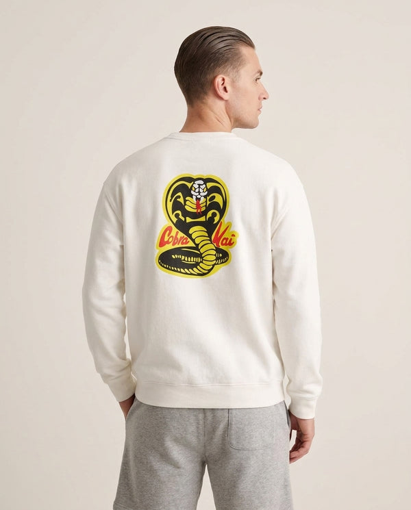 C Kai Logo Sweatshirt — White Back, worn