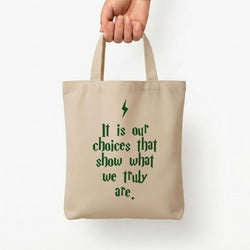 It Is Our Choices Tote Bag — Natural / Small