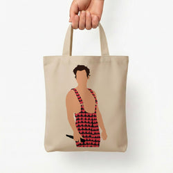 Harry Heart Jumpsuit Tote Bag — Natural / Small