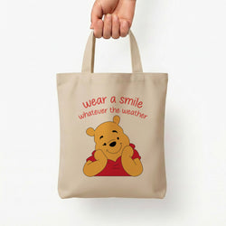Wear A Smile Whatever The Weather  Tote Bag — Natural / Small
