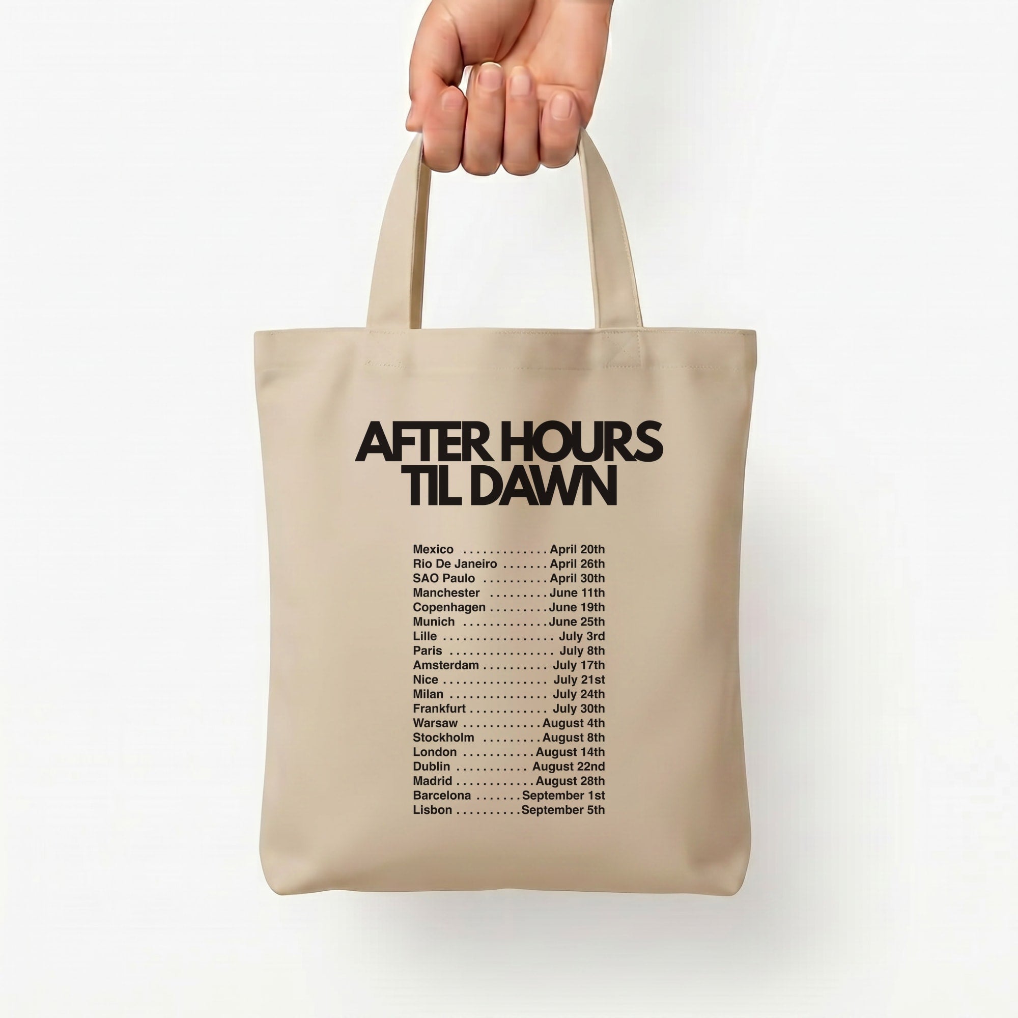 2026 Tour AHTD Tote Bag — Natural / Small