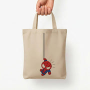 Blue Hanging Spider Hero Tote Bag 5