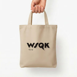 WSQK Radio Tote Bag — Natural / Small