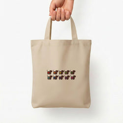 Love hearts - Dachshunds Tote Bag — Natural / Small