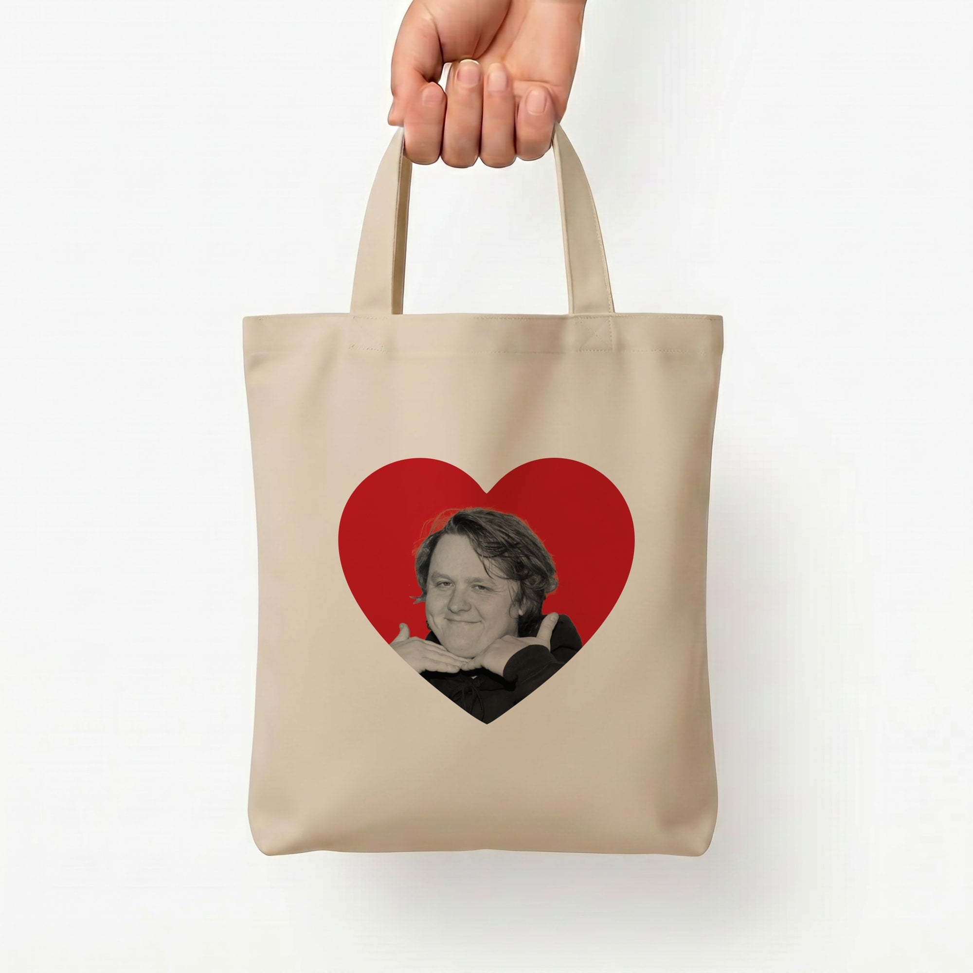 Love Lewis Tote Bag — Natural / Small