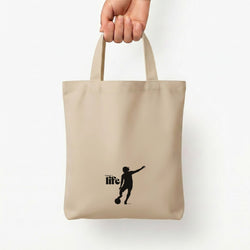 Football Is Life Tote Bag — Natural / Small