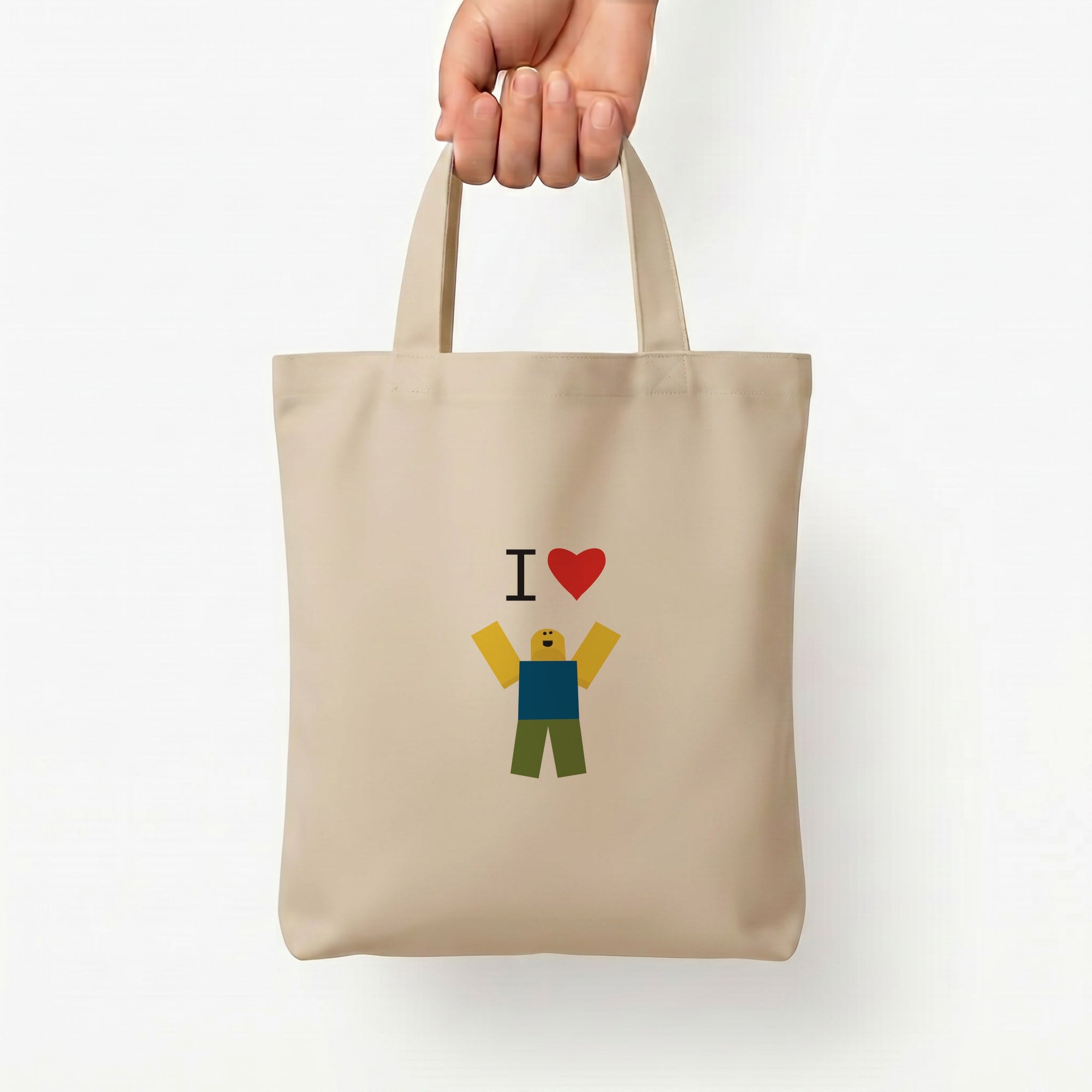 I love Blox Gaming Tote Bag — Natural / Small