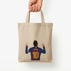 Messi - Football Tote Bag — Natural / Small