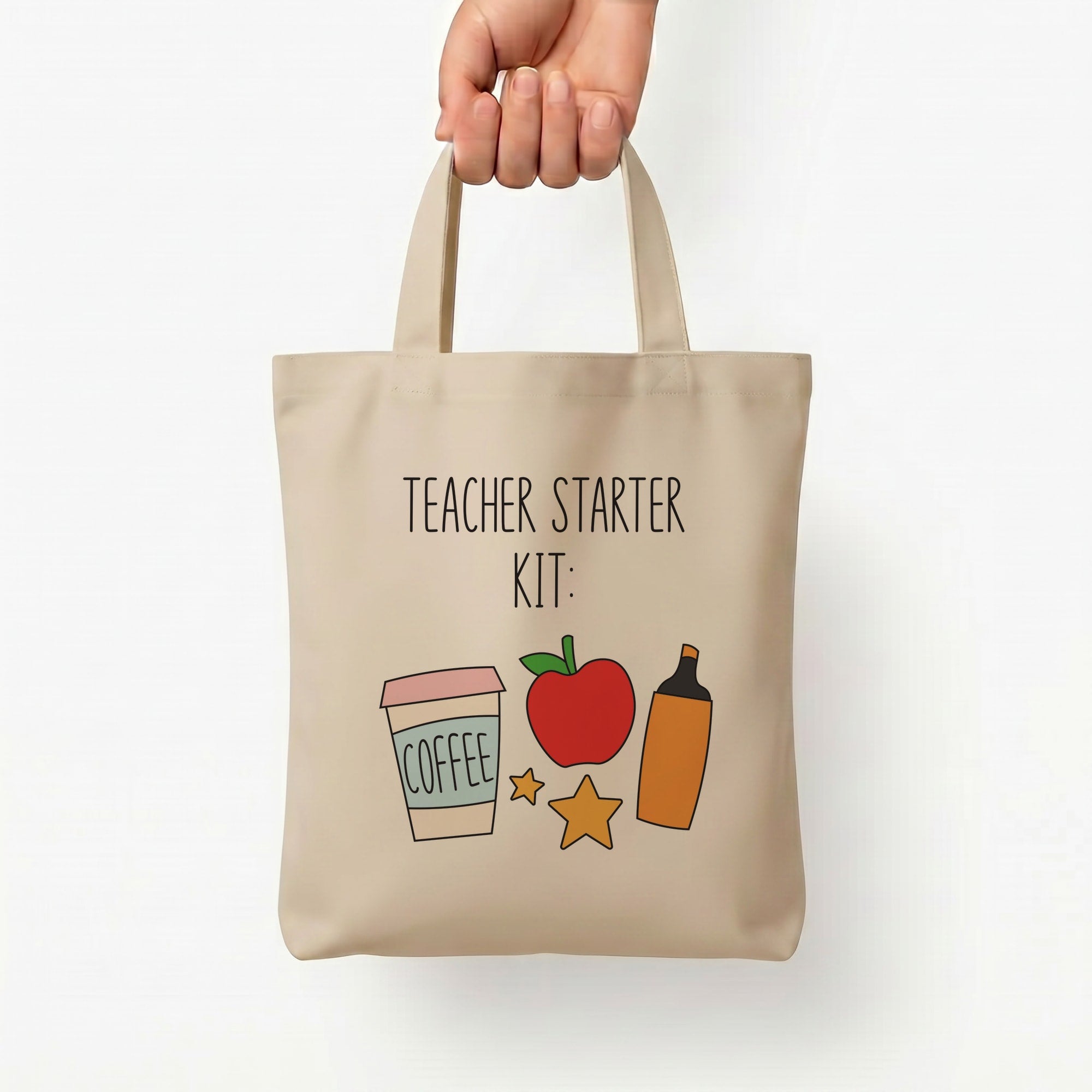 Teacher Starter Kit Tote Bag — Natural / Small