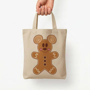 Cartoon Mouse Gingerbread Tote Bag 5