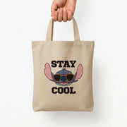 Stay Cool Blue Alien Tote Bag 5
