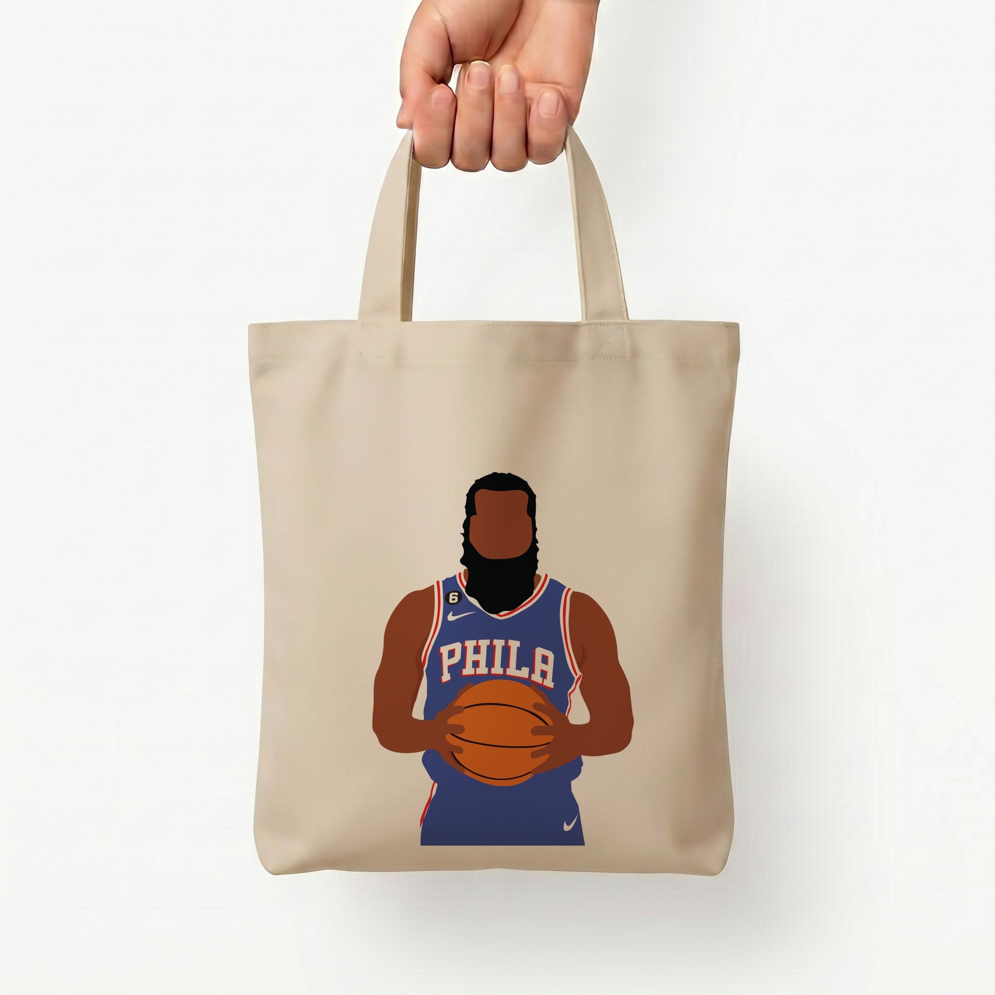 Harden - Basketball Tote Bag — Natural / Small