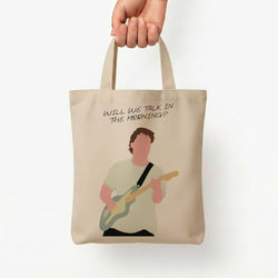 Will We Talk In The Morning Yellow Tote Bag — Natural / Small