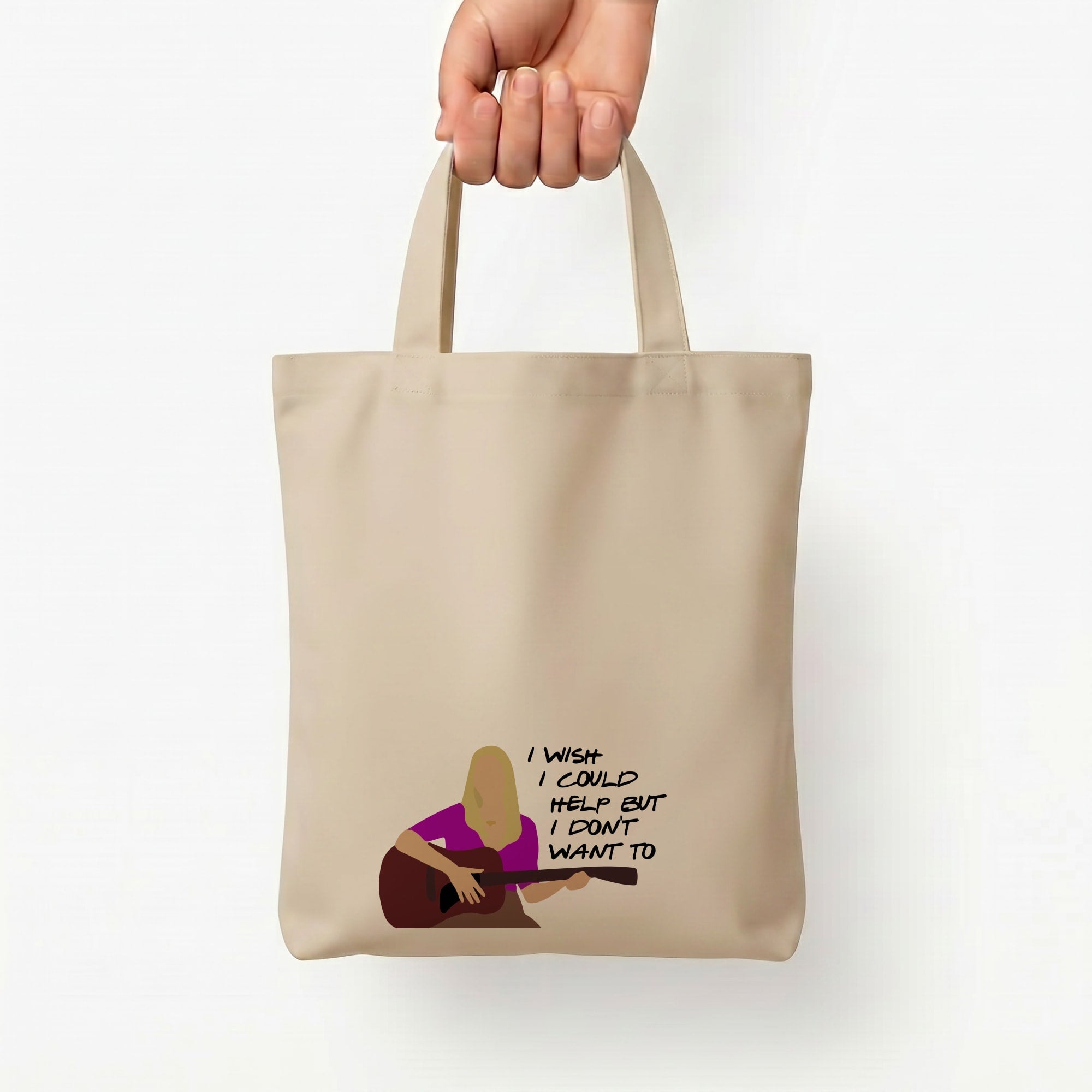 I Wish I Could Help But I Don't Want To Tote Bag — Natural / Small
