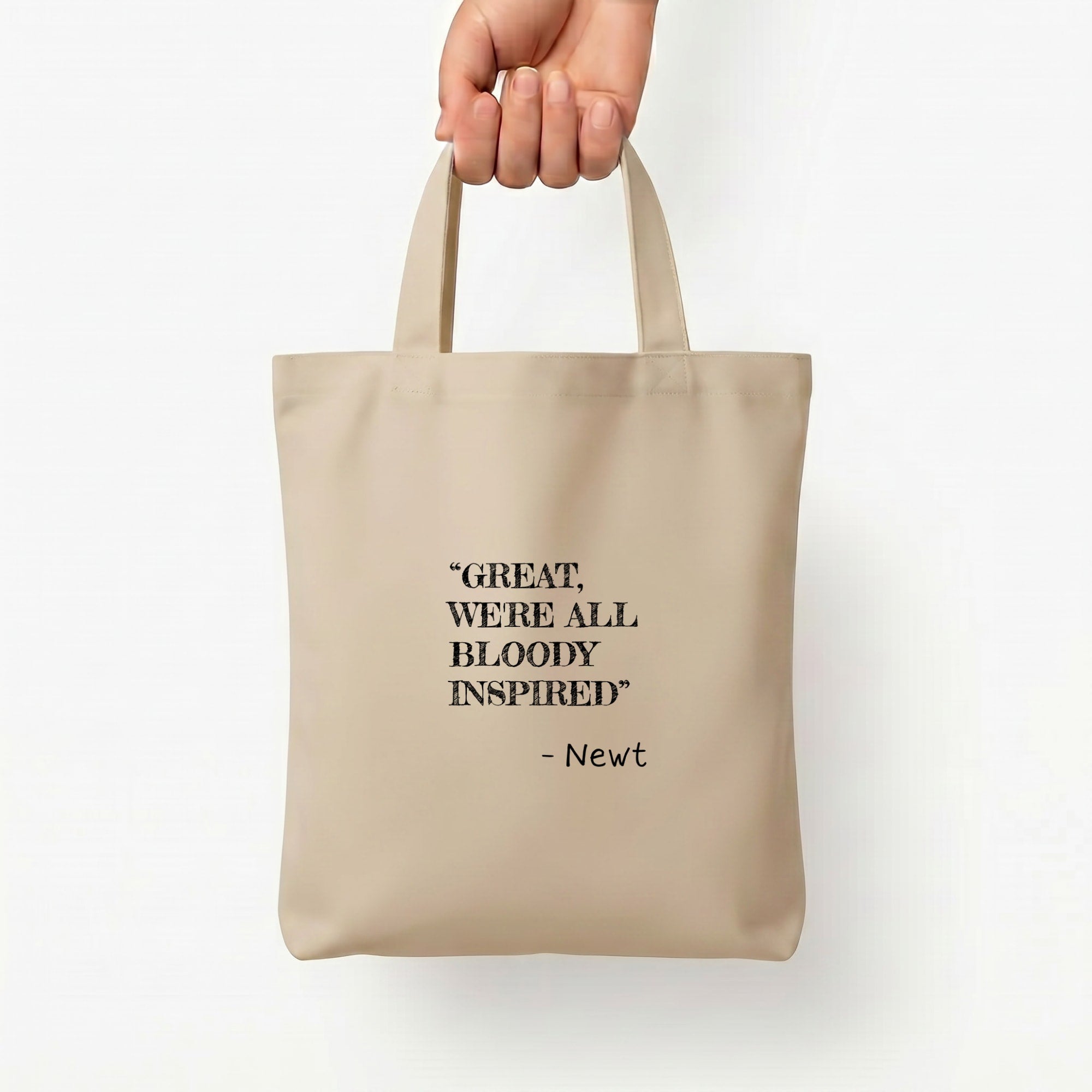 Great, We're All Bloody Inspired - Newt Tote Bag — Natural / Small