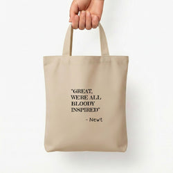 Great, We're All Bloody Inspired - Newt Tote Bag — Natural / Small