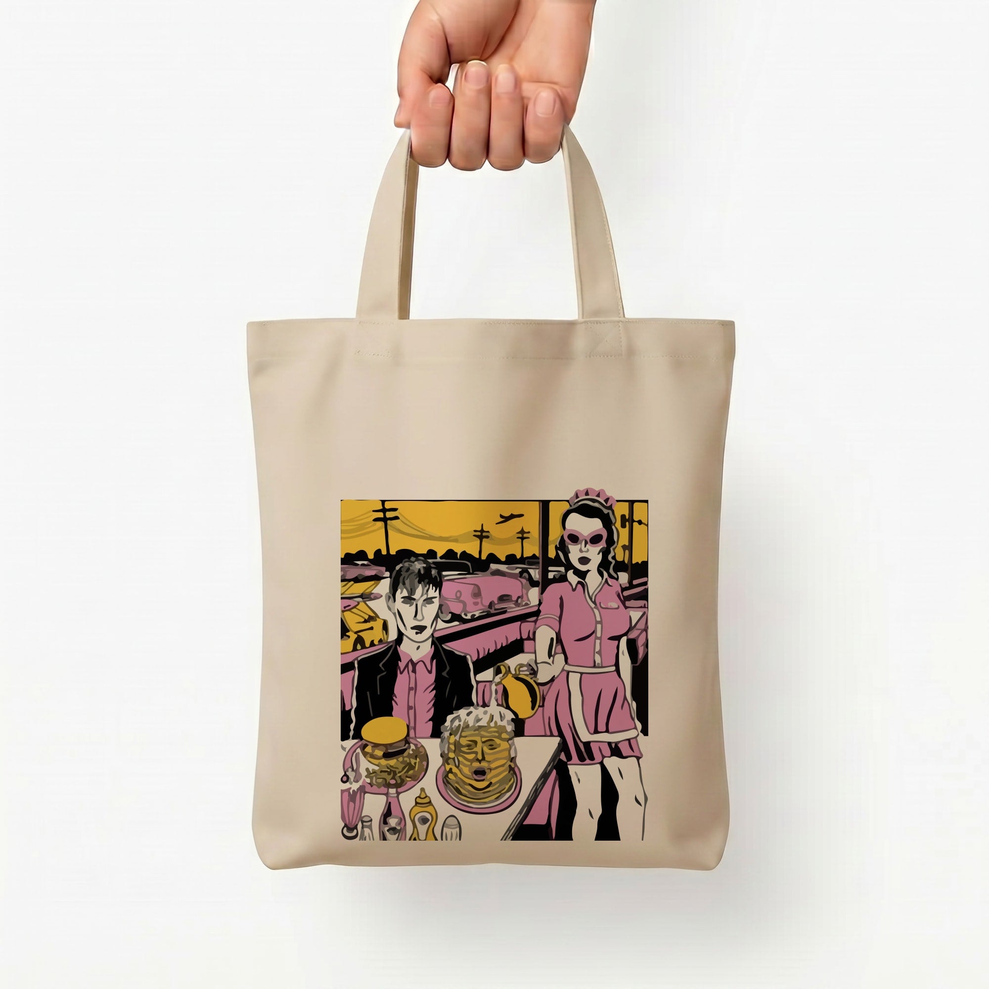 Popart Fender Tote Bag — Natural / Small