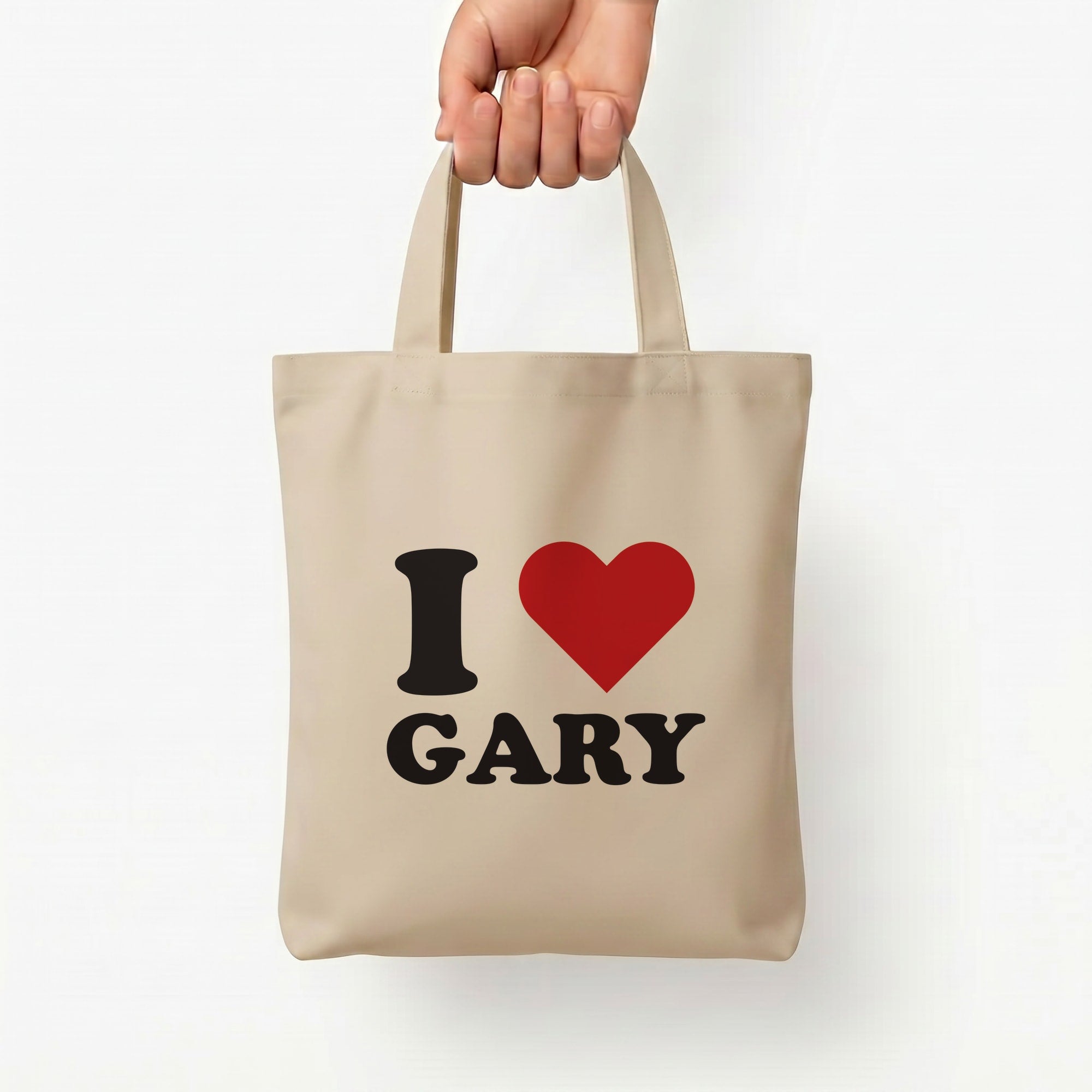 I Love Gary Tote Bag — Natural / Small