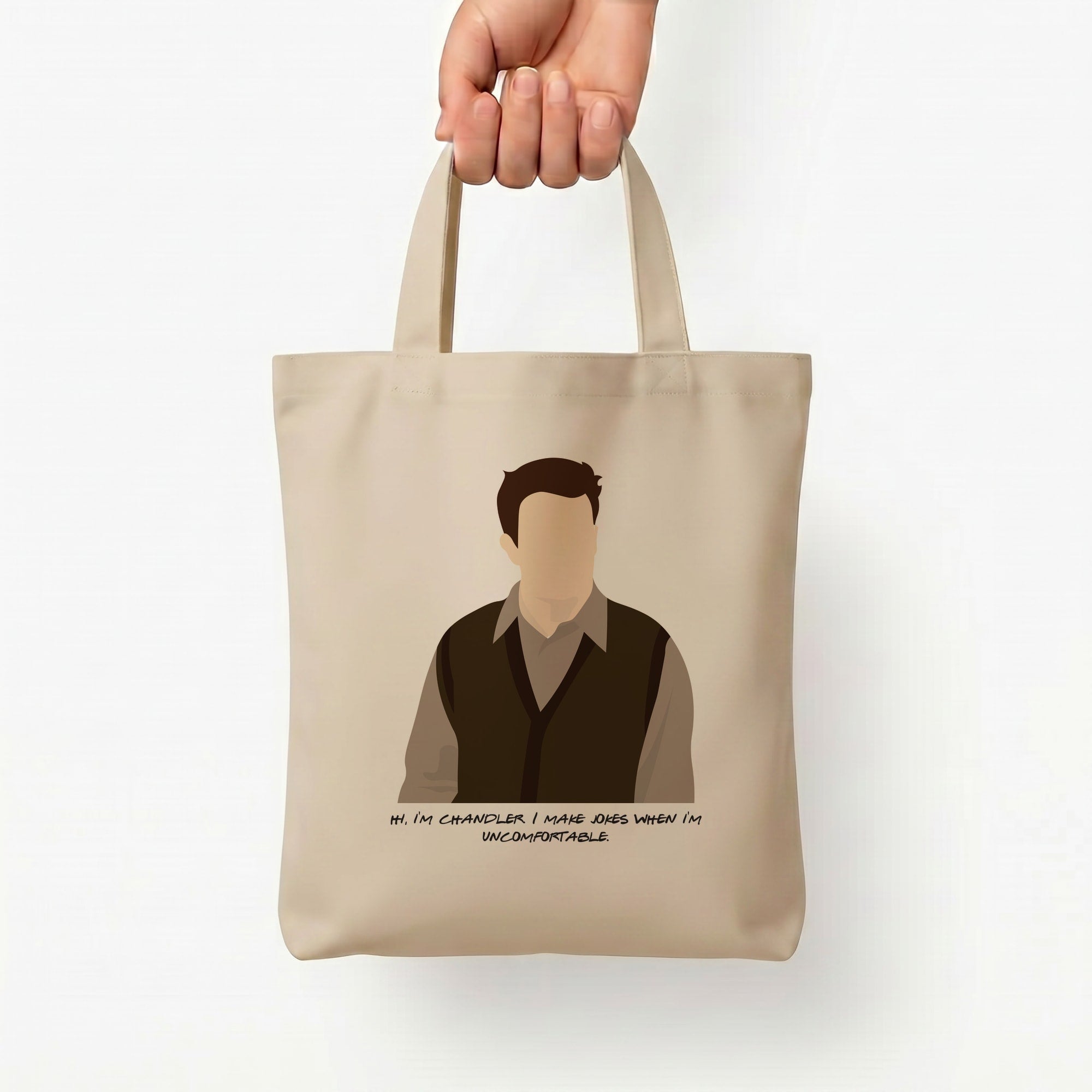 Hi, I'm Chandler Tote Bag — Natural / Small