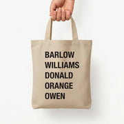 Take Band Members Names Tote Bag 5