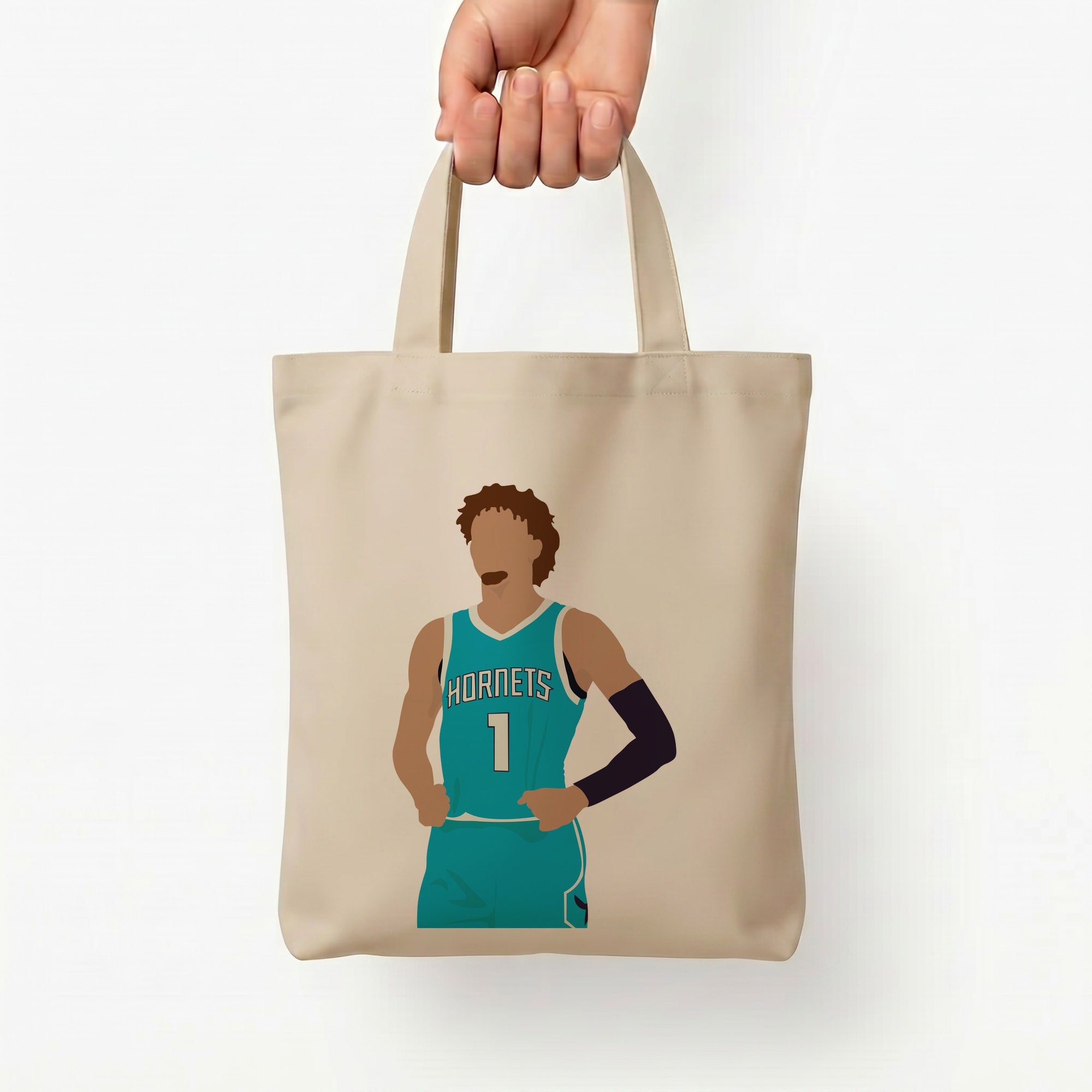 Lamelo - Basketball Tote Bag — Natural / Small