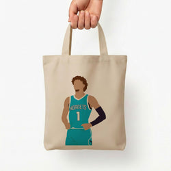 Lamelo - Basketball Tote Bag — Natural / Small