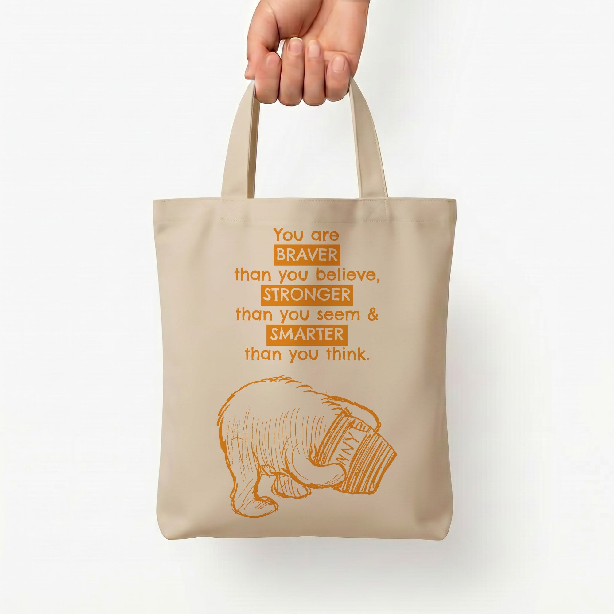 You Are Braver Tote Bag — Natural / Small