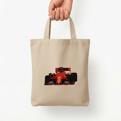 F1 Car  Tote Bag — Natural / Small