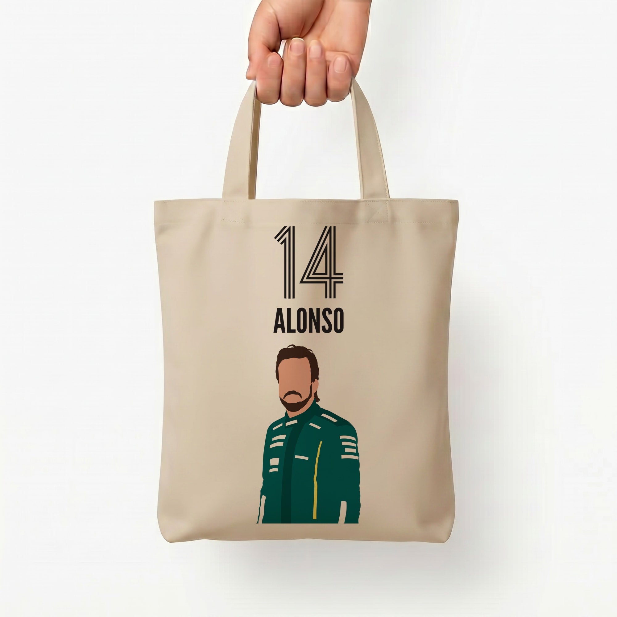Alonso 2026 Tote Bag — Natural / Small