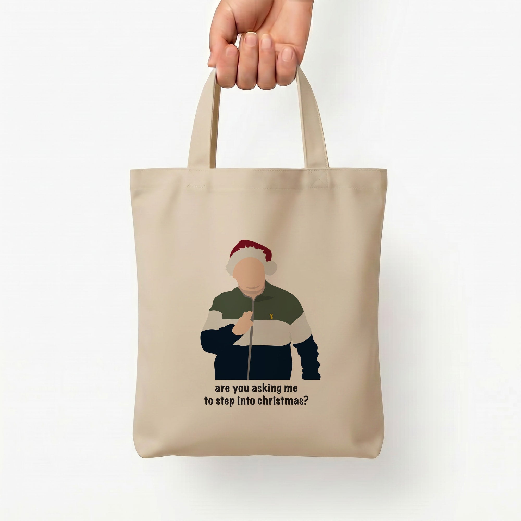 Are You Asking Me To Step Into Christmas - Gavin And Stacey Tote Bag — Natural / Small