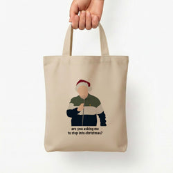 Are You Asking Me To Step Into Christmas - Gavin And Stacey Tote Bag — Natural / Small
