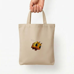 Mining Bee Tote Bag — Natural / Small