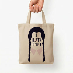I Hate People Tote Bag — Natural / Small