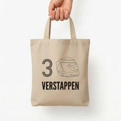 Verstappen Helmet 2026 Tote Bag — Natural / Small