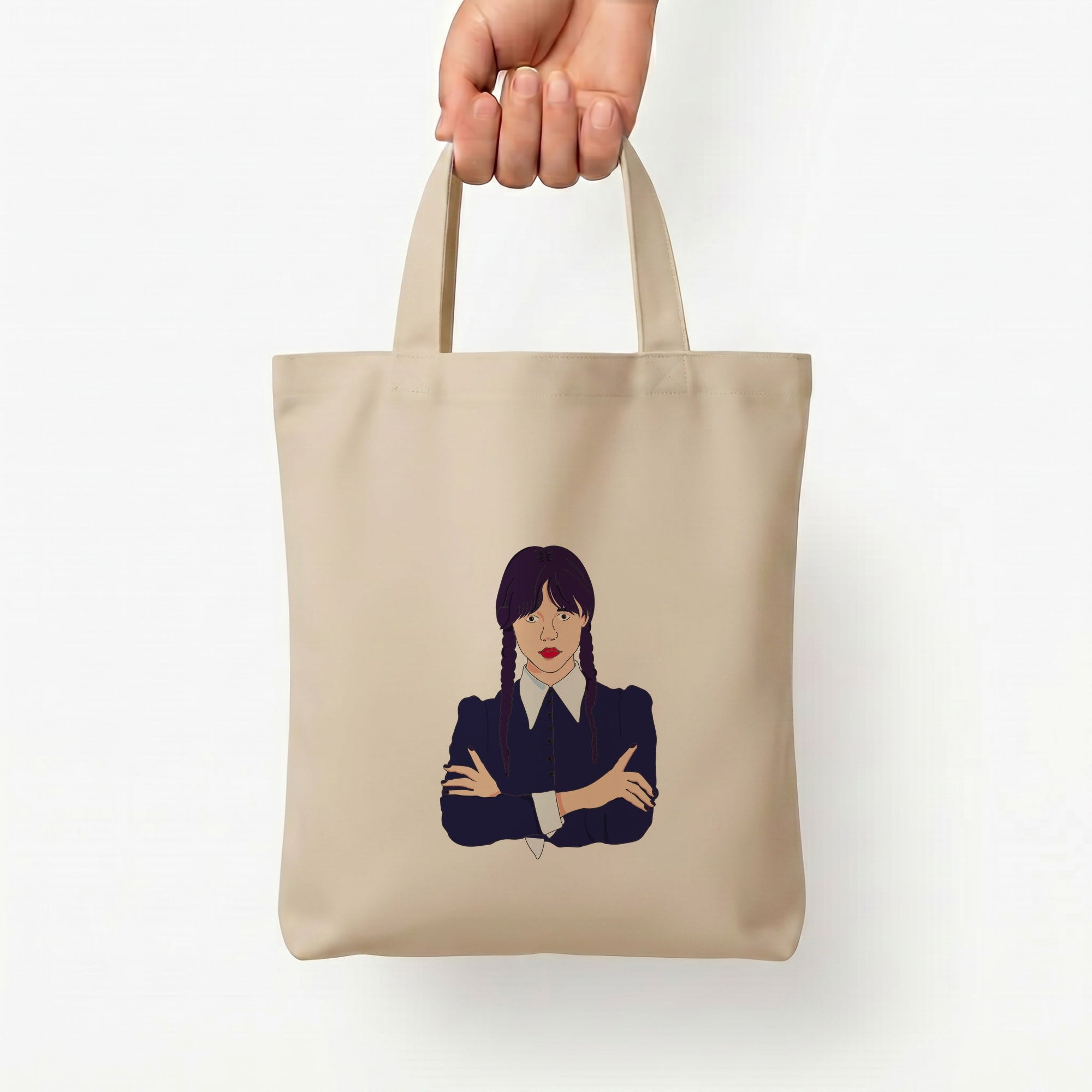 Wednesday Addams Wednesday Tote Bag — Natural / Small