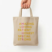 Mother Anagram Tote Bag 5