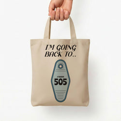 I'm Going Back To 505 Keyring Tote Bag — Natural / Small