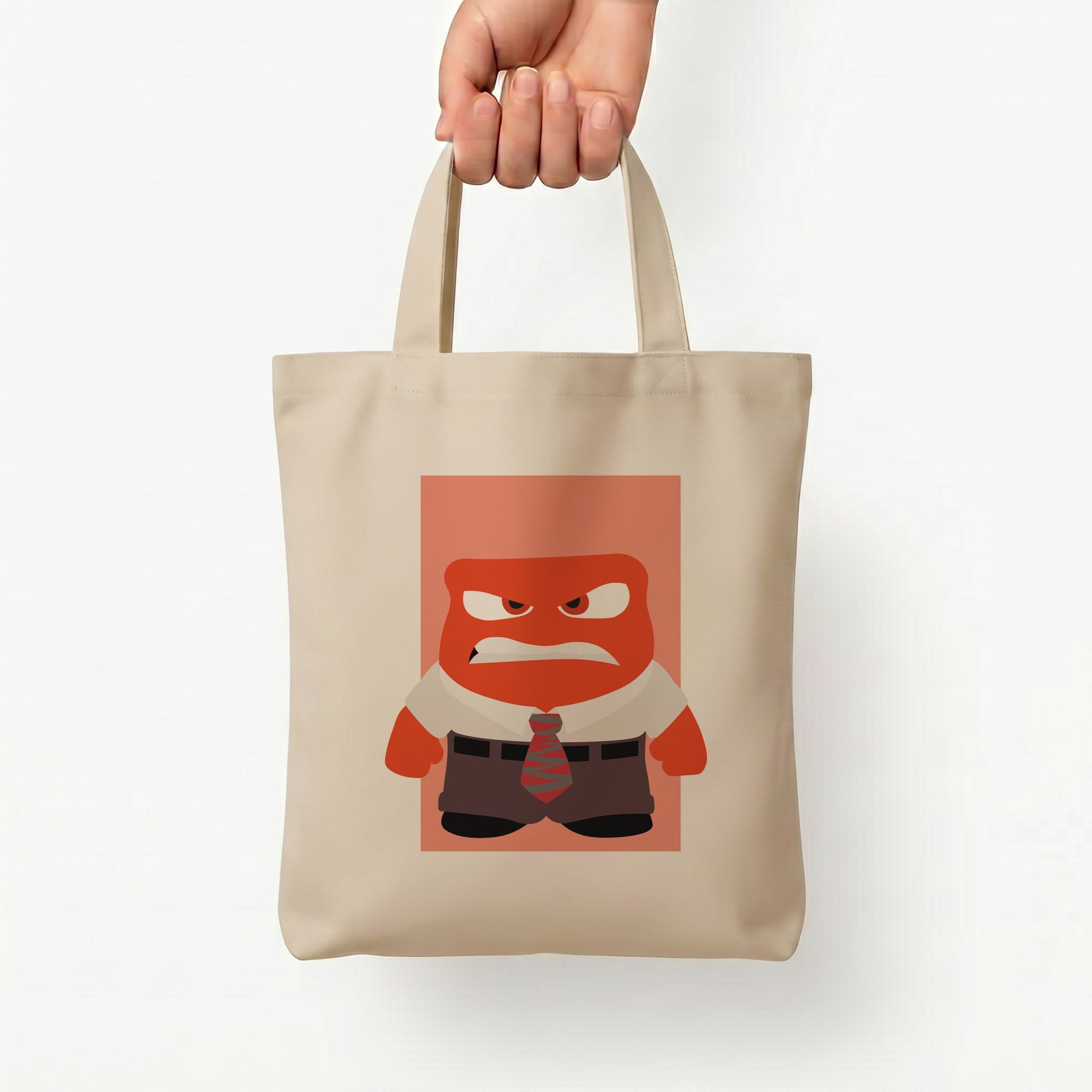 Anger - Inside Out Tote Bag — Natural / Small