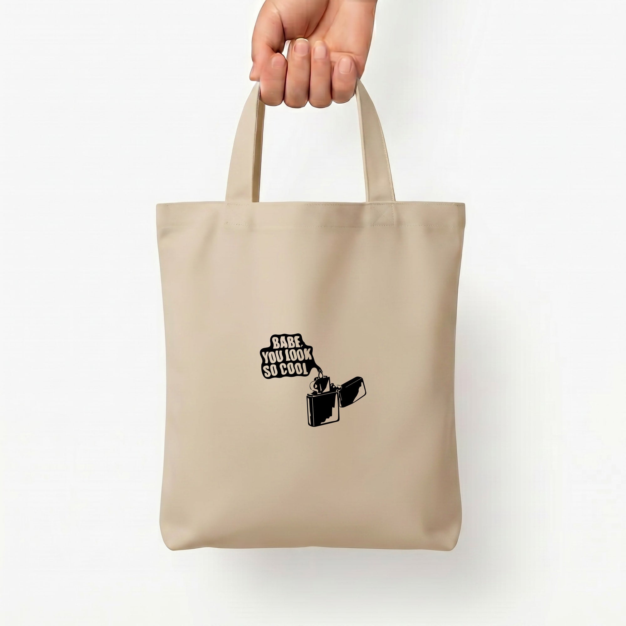 Babe, You Look So Cool - 1975 Tote Bag — Natural / Small