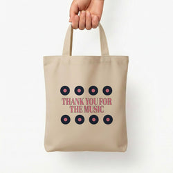 Thank You For The Music - Mamma Mia Tote Bag — Natural / Small