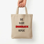 Eat, sleep, repeat Tote Bag 5