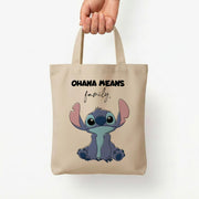 Ohana Means Family Pink Tote Bag 5