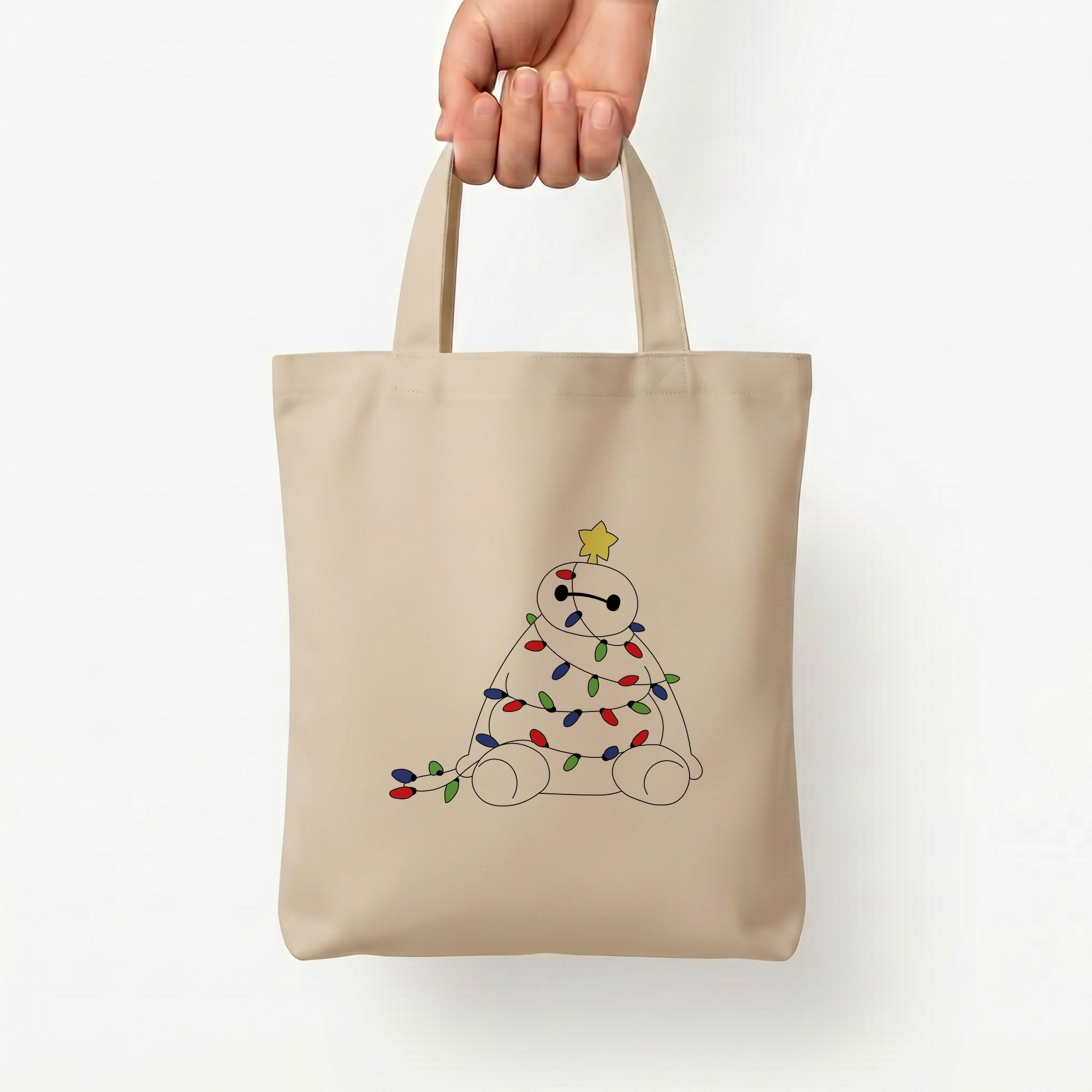 Baymax Christmas Tote Bag — Natural / Small