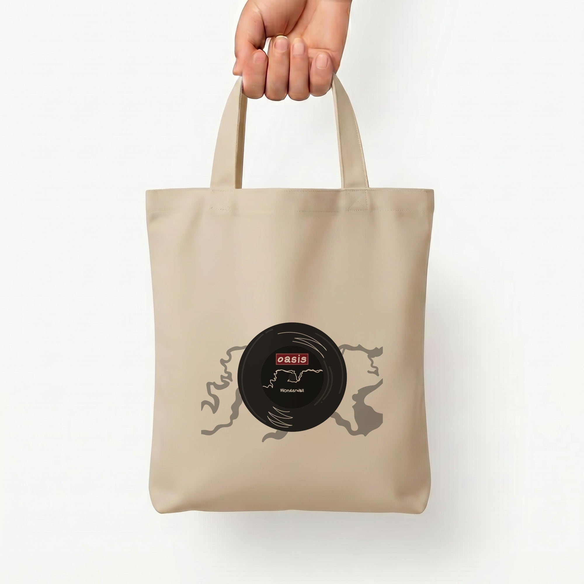 Wonderwall Record Tote Bag — Natural / Small
