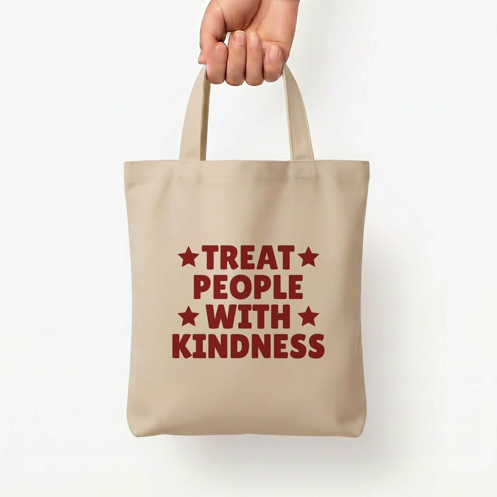 Treat People With Kindness Tote Bag — Natural / Small