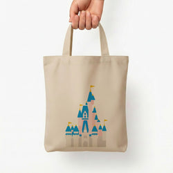 Fairytale Castle Tote Bag — Natural / Small