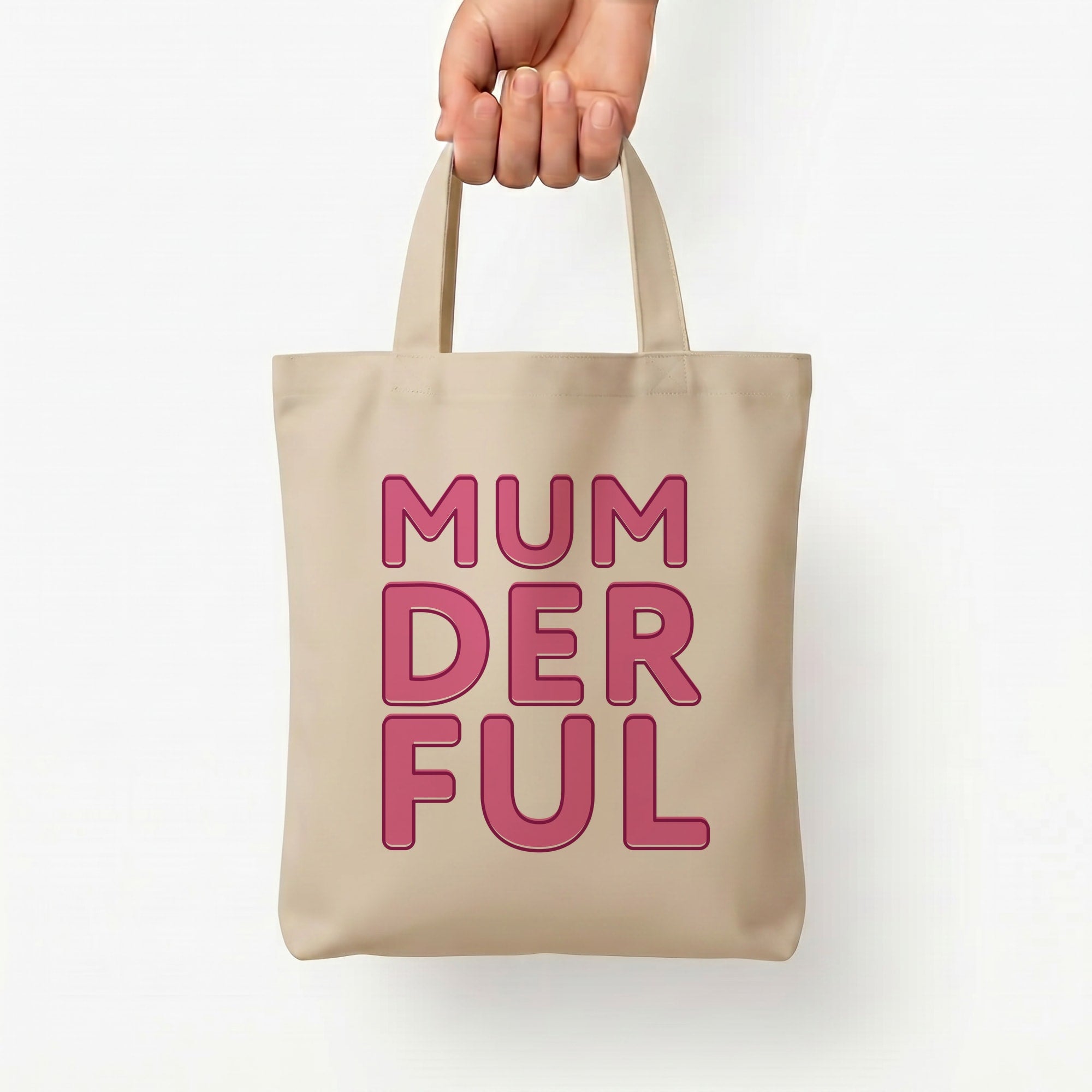 Mumderful Tote Bag — Natural / Small