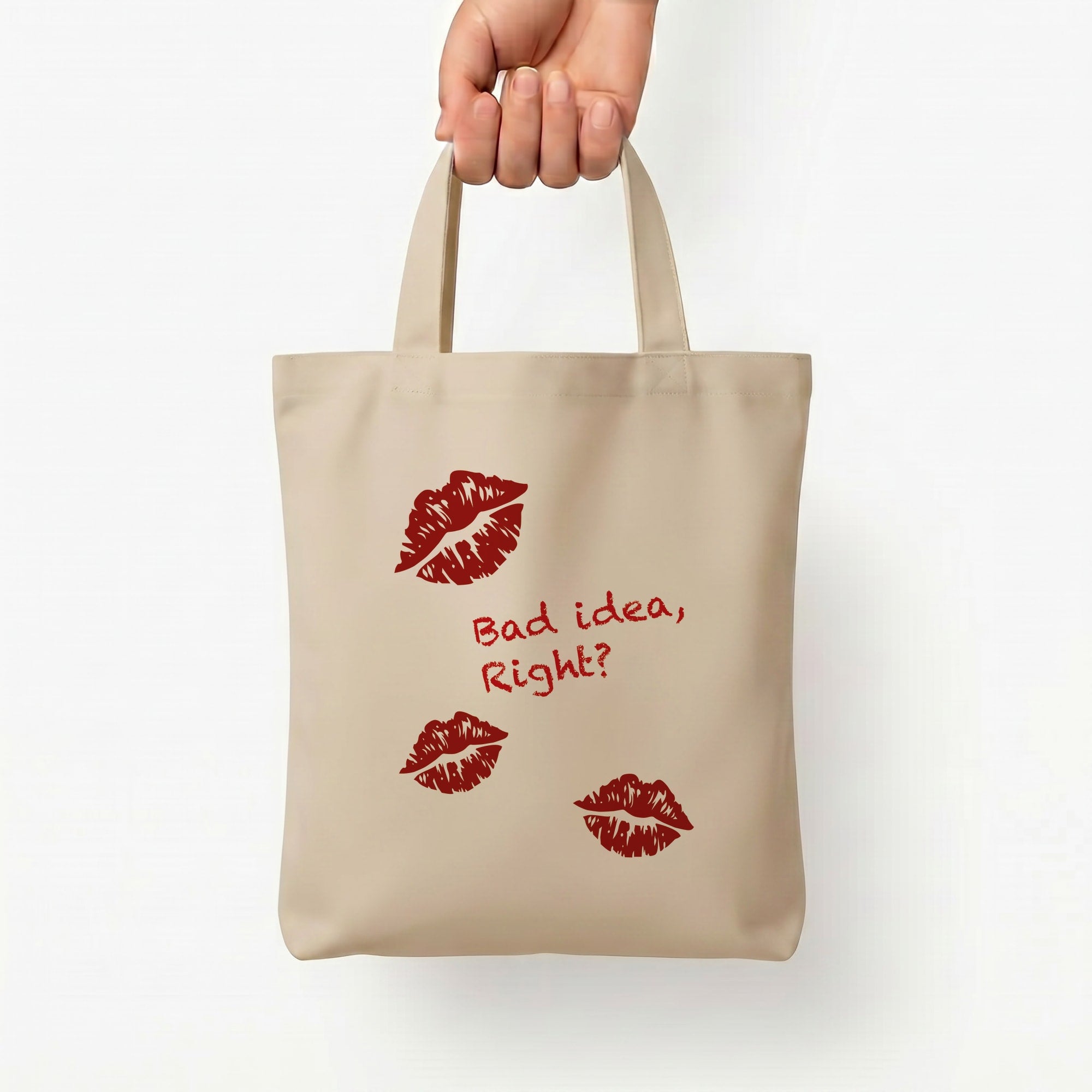 Bad Idea, Right? - Olivia Tote Bag — Natural / Small