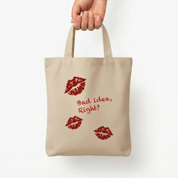 Bad Idea, Right? - Olivia Tote Bag — Natural / Small