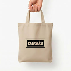 Band Name Tote Bag — Natural / Small